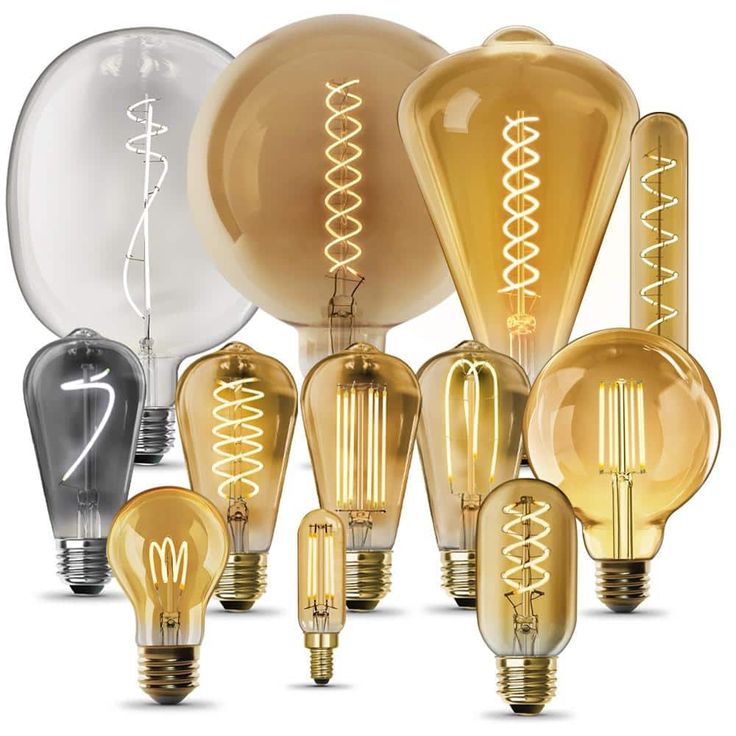 Feit Electric 100-Watt Equivalent ST19 Dimmable LED Amber Glass Vintage Edison Light Bulb With Straight Filament Warm White (12-Pack)