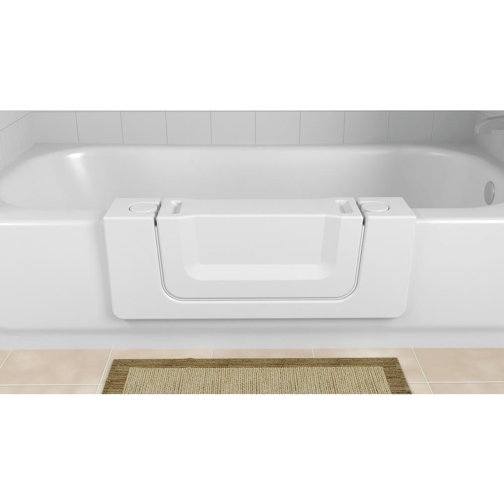 Wide White Convertible Bathtub Conversion Kit - Super Arbor