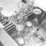 Handcrafted All-in-One Farmhouse Apron Front Stainless Steel 30 in. x 20 in. x 9 in. Single Bowl Kitchen Sink