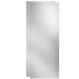 Everly 60 in. x 58-1/8 in. Traditional Semi-Frameless Sliding Bathtub Door in Nickel and 1/4 in. (6mm) Rain Glass - Super Arbor