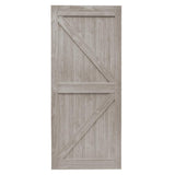 42 in. x 84 in. Bright White MDF K Frame Interior Barn Door Slab - Super Arbor