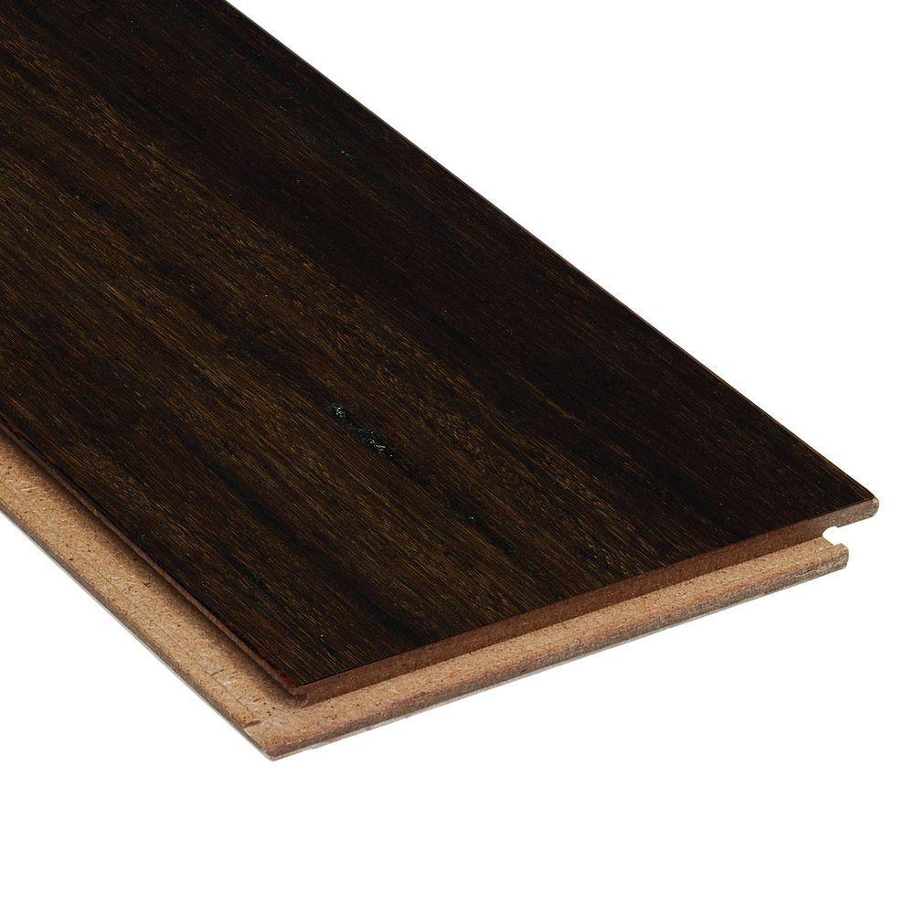 Home Legend Distressed Strand Woven Harvest 3/8 in. x 5-1/8 in. Wide x 36 in. Length Click Lock Bamboo Flooring (25.625 sq.ft./case) - Super Arbor