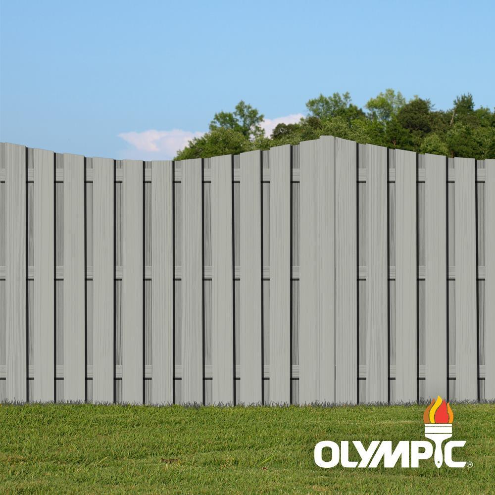 Olympic Elite 1 Gal. Flint Solid Advanced Exterior Stain and Sealant in One - Super Arbor