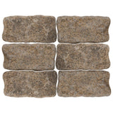Giallo Fantasia 4 in. x 8 in. Tumbled Granite Cobbles (450 Pieces / pallet) - Super Arbor