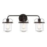 Jaxon 3-Light Oil Rubbed Bronze Interior Bar Bath Light