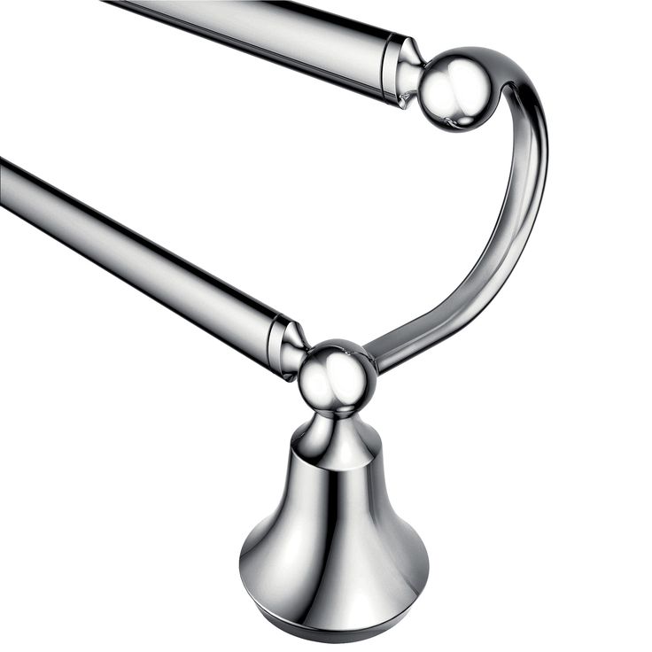 Moen Wynford 24-in Brushed Nickel Wall Mount Double Towel Bar