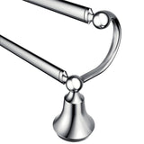 Moen Wynford 24-in Brushed Nickel Wall Mount Double Towel Bar
