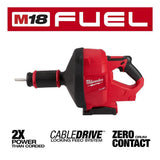 M18 FUEL 18-Volt Lithium-Ion Brushless Cordless Hammer Drill/Snake Auger/ Impact Driver (3-Tool Kit) with 4-Batteries - Super Arbor