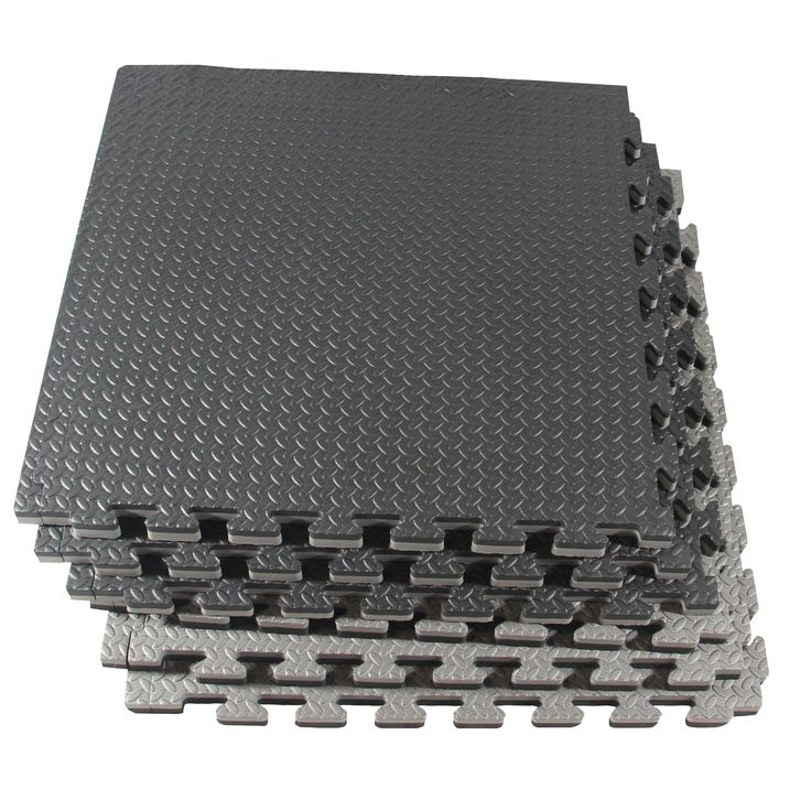 Clevr Extra-Thick EVA Foam Interlocking Gym Floor Mat, 12 pcs, 48 sq. ft.
