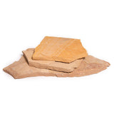 16 in. x 12 in. x 2 in. 120 sq. ft. Silver Quartzite Natural Flagstone for Landscape, Gardens and Pathways - Super Arbor