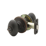 Egg Black Privacy Bed/Bath Door Knob - Super Arbor