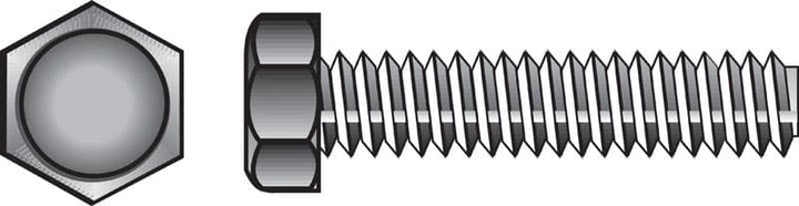 Hillman 1/4 in. Diameter x 2 in. Length Zinc-Plated Steel Hex Tap Bolt, 100-Pack