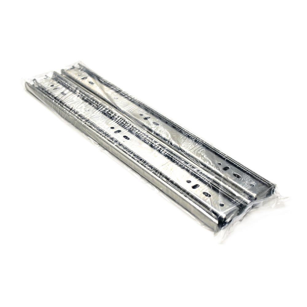 14 in. Side Mount Full Extension Ball Bearing Drawer Slide with Installation Screws (1-Pair) - Super Arbor