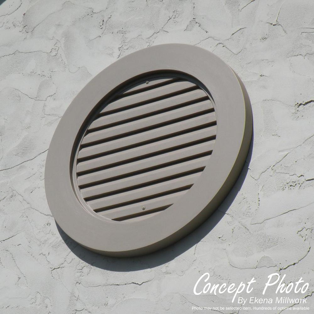 22 in. x 22 in. Octagon Primed Polyurethane Paintable Gable Louver Vent - Super Arbor