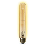 Feit Electric 60W Equivalent T10 Dimmable Incandescent Amber Glass Vintage Edison Large Light Bulb Soft White (4-Pack)