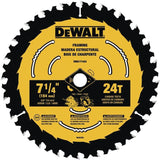 DEWALT 2-Pack 7-1/4-in 24 and 40 Set-Tooth Tungsten Carbide-Tipped Steel Circular Saw Blade Set