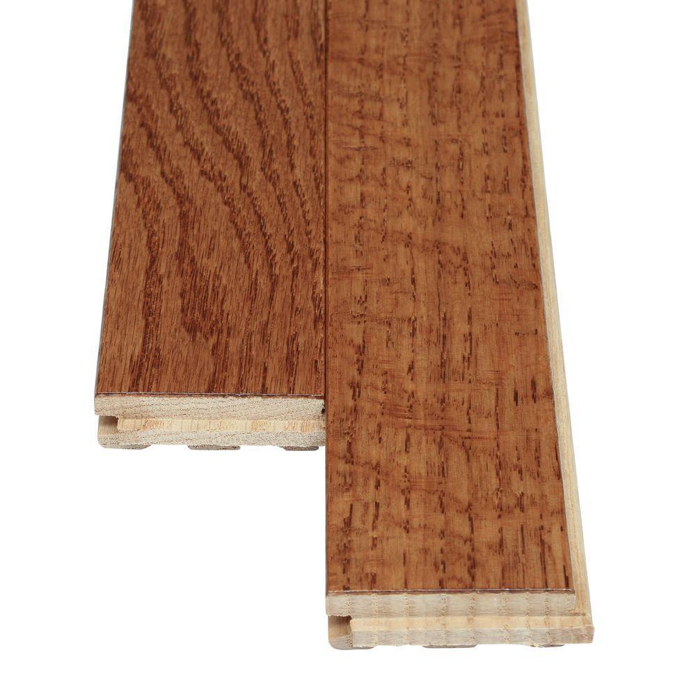 Bruce Laurel Gunstock Oak 3/4 in. Thick x 2-1/4 in. Wide x Varying Length Solid Hardwood Flooring (20 sq. ft. / case) - Super Arbor
