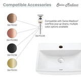 Swiss Madison Sublime Compact Ceramic Wall Hung Sink in White