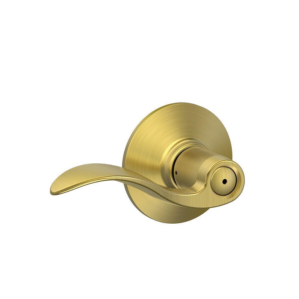 Accent Satin Nickel Privacy Bed/Bath Door Lever - Super Arbor