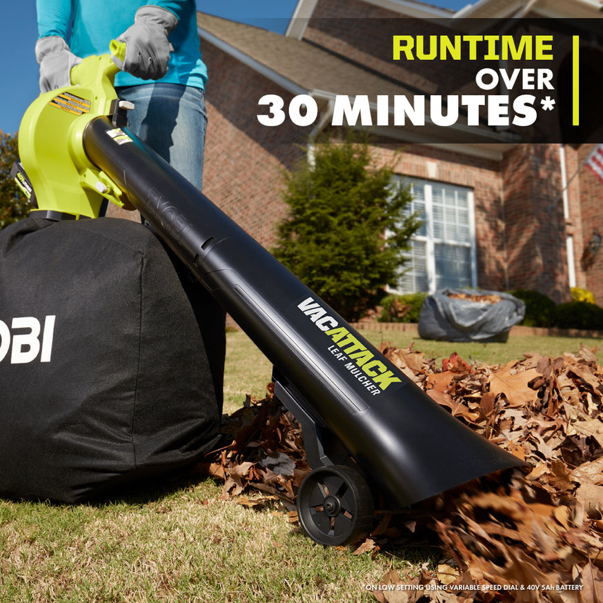 RYOBI 40-Volt Lithium-Ion Cordless Leaf Vacuum/Mulcher (Tool Only)