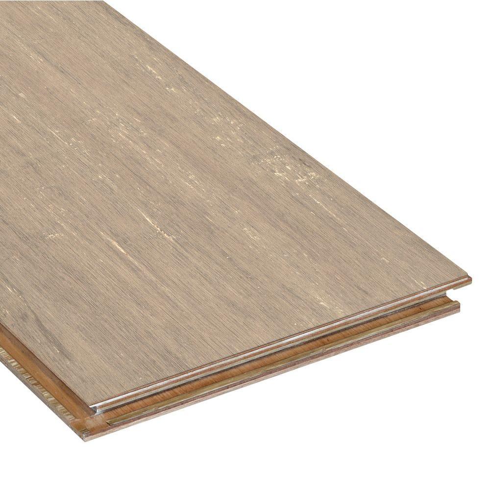 Home Legend Hand Scraped Strand Woven Poppyseed 1/2 in.x7.48 in.x72.835 in. Engineered Click Bamboo Flooring(30.268 sq. ft. /case) - Super Arbor