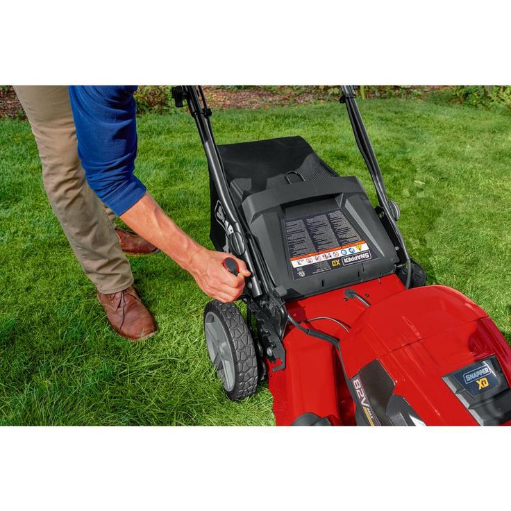 Snapper XD 21 in. 82-Volt Lithium-Ion Cordless Battery StepSense Walk Behind Self Propelled Mower Two 2.0 Batteries and Charger