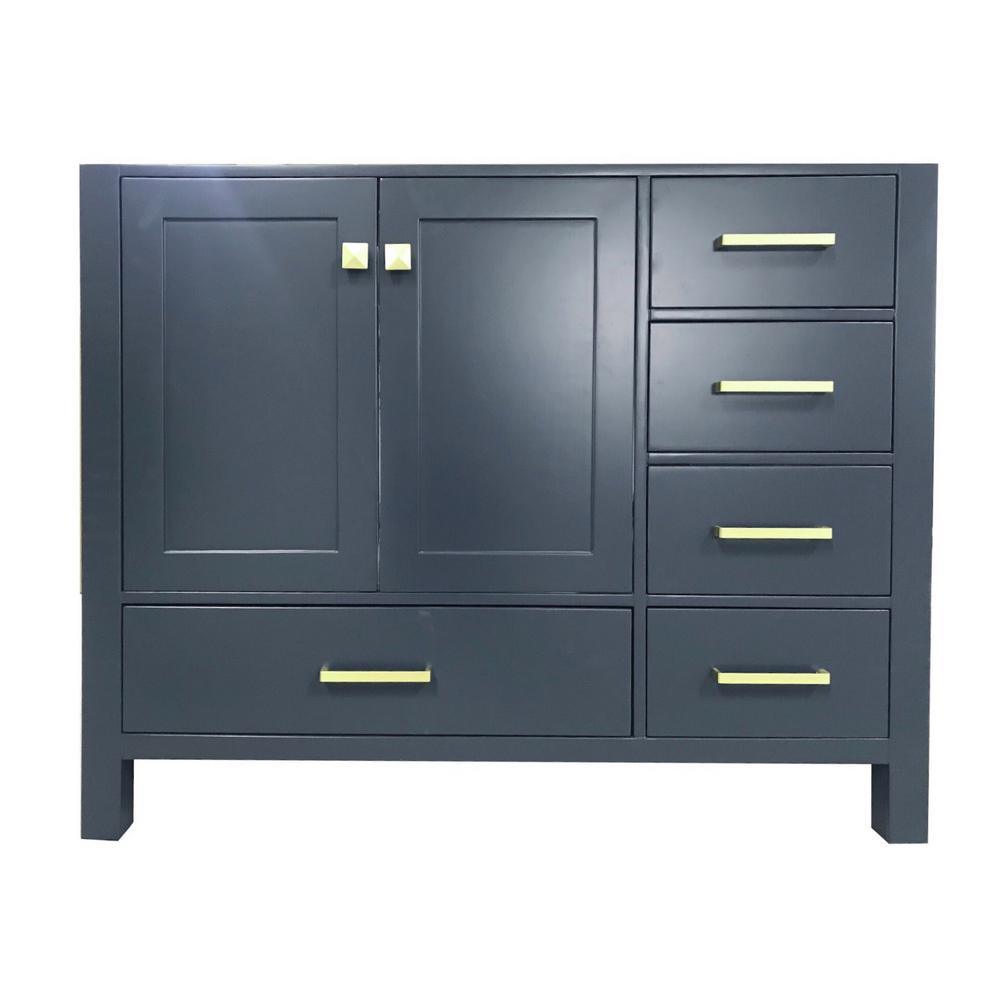 Cambridge 42 in. W Vanity Cabinet Only in White - Super Arbor