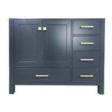 Cambridge 42 in. W Vanity Cabinet Only in White - Super Arbor