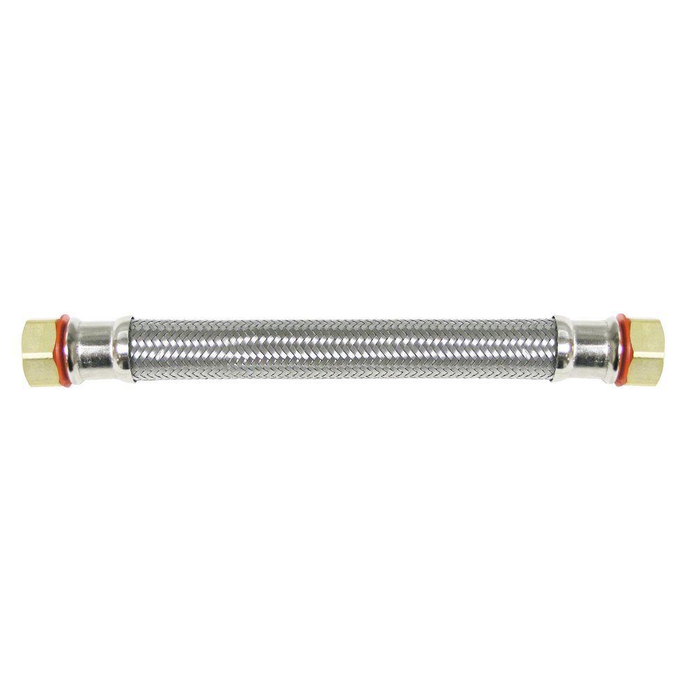 3/4 in. FIP x 3/4 in. FIP x 24 in. Stainless Steel Water Heater Supply Line - Super Arbor
