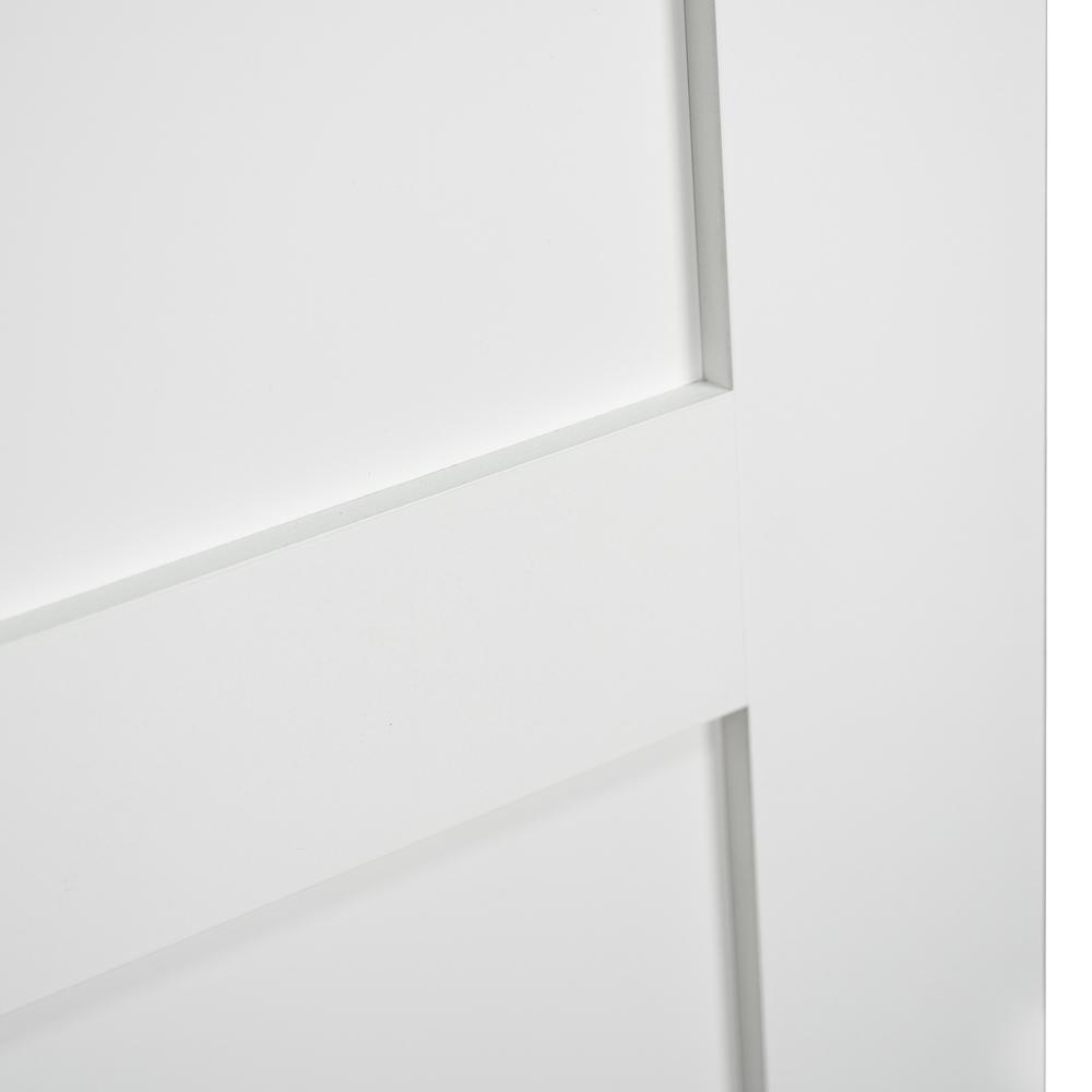 36 in. x 80 in. White 2-Panel Shaker Solid Core Pine Interior Door Slab - Super Arbor