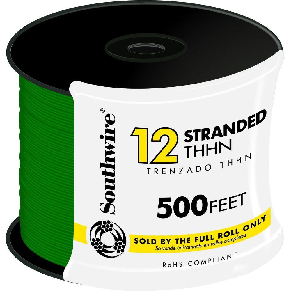 500 ft. 12 White Stranded CU THHN Wire - Super Arbor