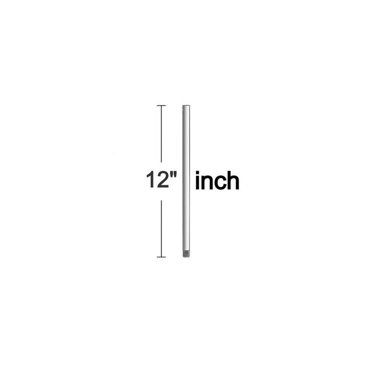 12 in. Brushed Pewter Extension Downrod