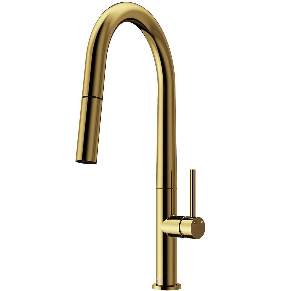Greenwich Single-Handle Pull-Down Sprayer Kitchen Faucet in Matte Black - Super Arbor