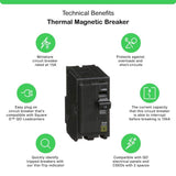 Square D QO 15 Amp 2-Pole Circuit Breaker