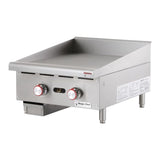 Commercial 24 in. Thermostatic Countertop Griddle