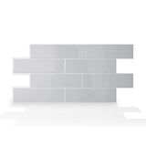 Oslo 22.56 in. W x 10.88 in. H Gray Peel and Stick Self-Adhesive Decorative Mosaic Wall Tile Backsplash (2-Pack) - Super Arbor