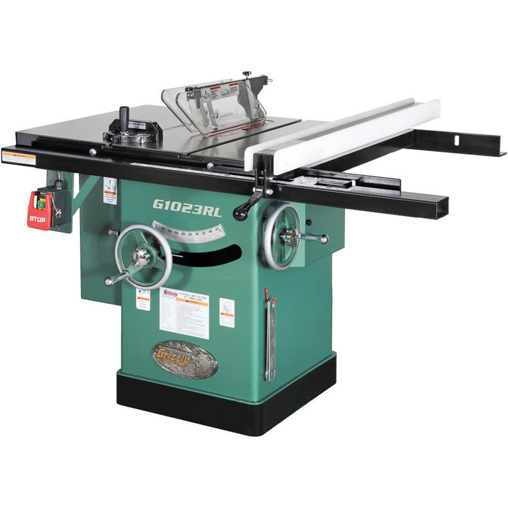 10 in. 3 HP 240-Volt Cabinet Left-Tilting Table Saw - Super Arbor