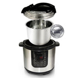 8 Qt. Stainless Steel Electric Pressure Cooker with Stainless Steel Pot