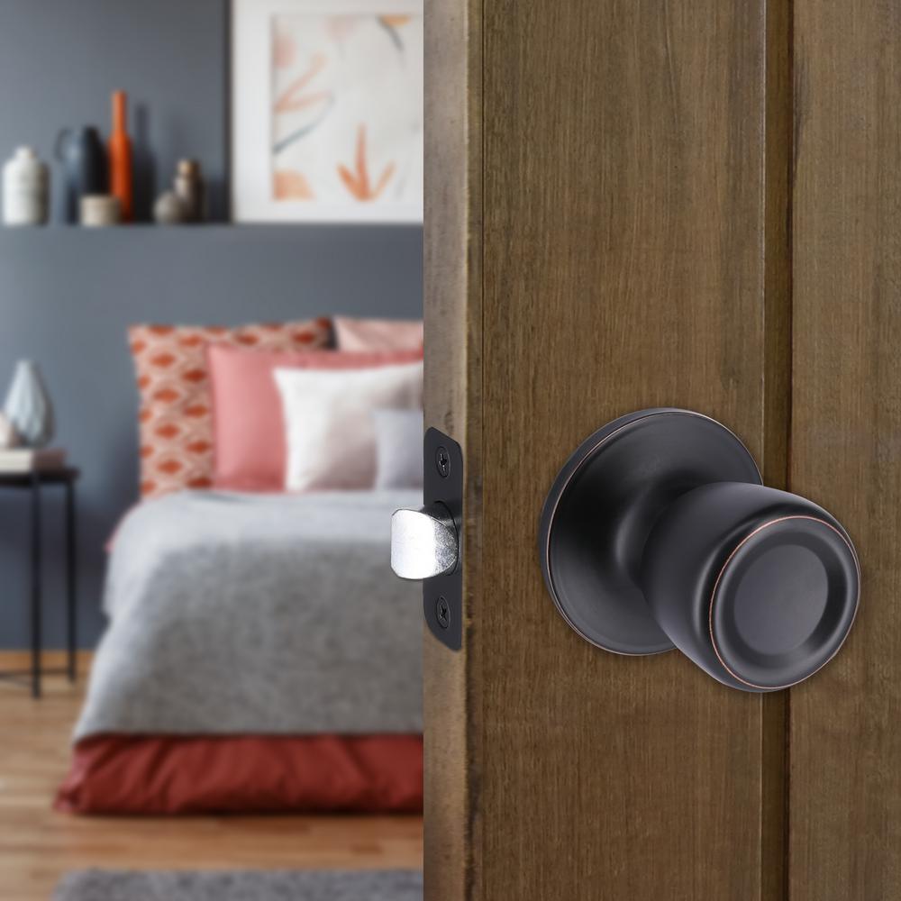 Bell Aged Bronze Hall and Closet Door Knob - Super Arbor
