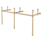 Embassy 72 in. Brass Washstand Legs and Connectors in Satin Gold PVD - Super Arbor