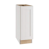 Home Decorators Collection Newport 12 in. W x 24 in. D x 34.5 in. H Assembled Plywood Full Height Door Base Kitchen Cabinet in Pacific White RH