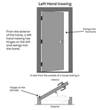 36 in. x 80 in. Internal Blinds Left-Hand Inswing Full Lite Clear Primed Steel Prehung Front Door - Super Arbor