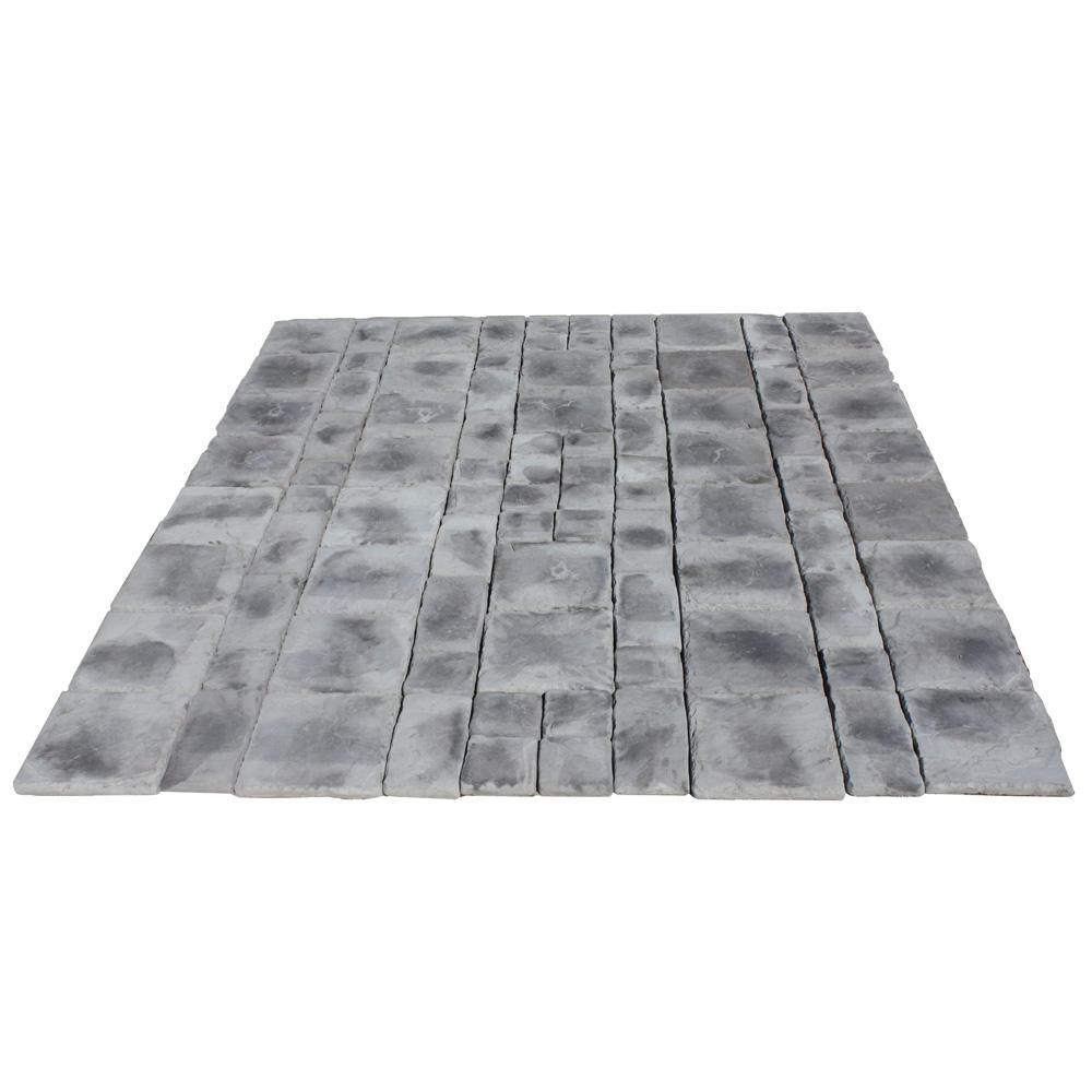 Cass Stone 100 sq. ft. Brown Concrete Paver Kit - Super Arbor