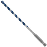 1/4 in. x 4 in. x 6 in. Blue Granite Turbo Carbide Hammer Drill Bit  for Concrete, Stone and Masonry Drilling - Super Arbor