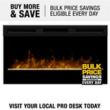 34 in. Linear Wall Mount Electric Fireplace in Black - Super Arbor