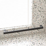 EAKYHOM 68 in. to 72 in. W x 76 in. H Sliding Frameless Shower Door in Matte Black Finish with 3/8 in. Tempered Clear Glass