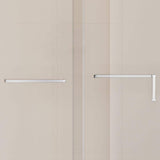 EAKYHOM 60 in. W x 76 in. H Soft Closing Single Sliding Frameless Shower Door in Chrome Finish w/ 5/16 in. Tempered Clear Glass