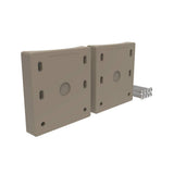RDI Finyl Line 8 in. Round Column Adapter in Earth (2-Pack)