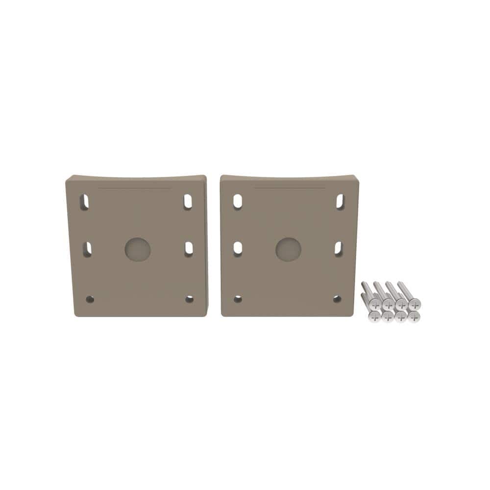RDI Finyl Line 8 in. Round Column Adapter in Earth (2-Pack)
