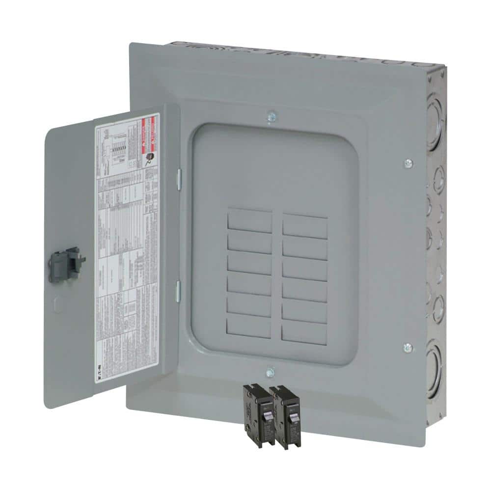Eaton Type BR 125-Amp 12-Space 24-Circuit Indoor Main Lug Plug-On Neutral Load Center - BRP12L125V24